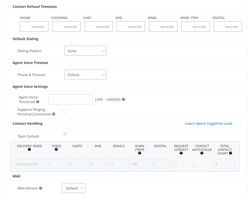 Contact Settings tab of an ACD user account