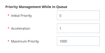 Screenshot of the Priority Management While in Queue section of the Skills page.