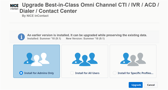 Install Agent for Salesforce Package