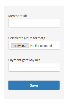 The Apple Pay Account, where you can configure Digital First Omnichannel to accept Apply Pay payments.