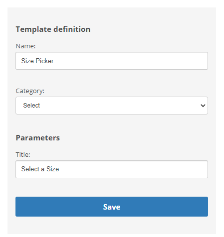 The page where you can create a list picker message template.