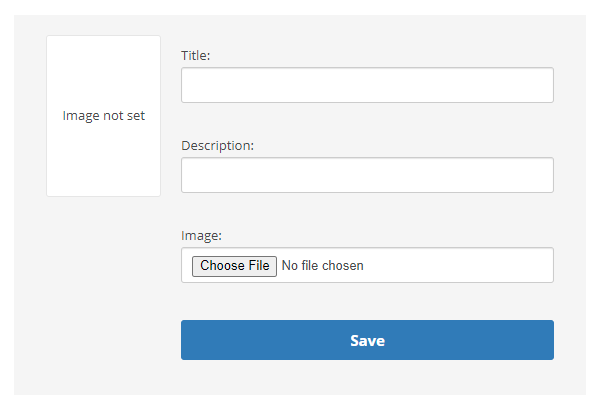 Screenshot showing the List Picker options: Title, Description, and Image upload