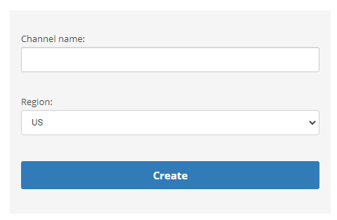 Screenshot of the fields to set up a WeChat channel.