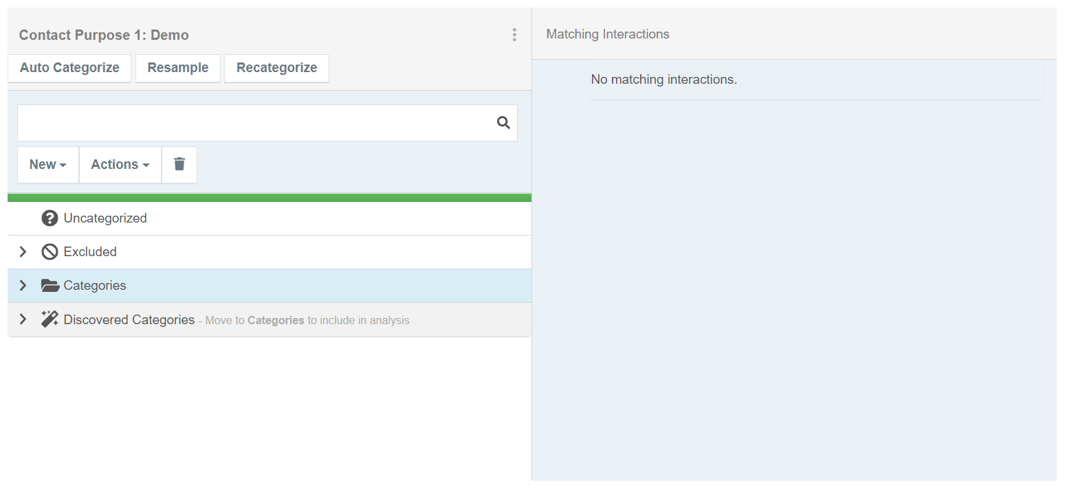 Image of category templates interface.