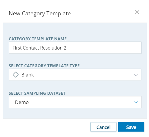 Image of the Category Template window.