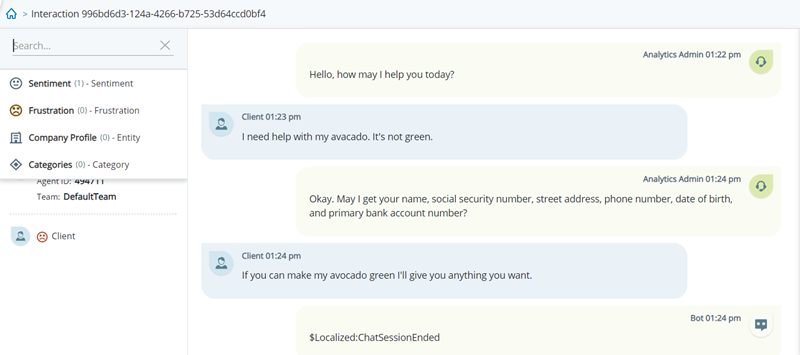 Screenshot showing an interaction with the annotation selector visible