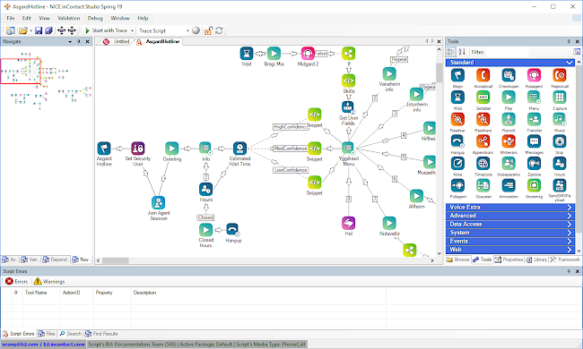 Image of Studio interface with default layout.