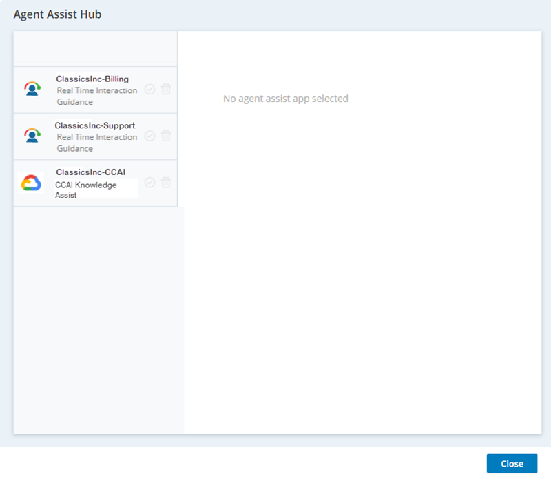 The Add Bot page in Agent Assist Hub, showing the bots that are available to add. 